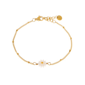 Armband - Daisy goud of zilver