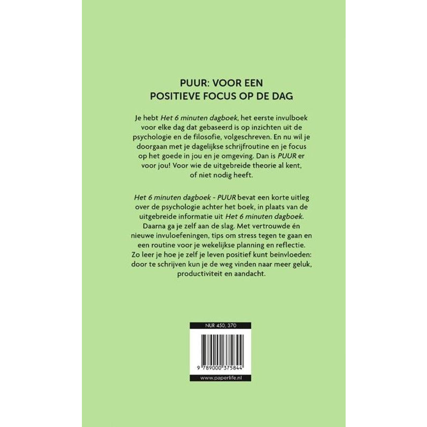 Het 6 minuten dagboek - puur