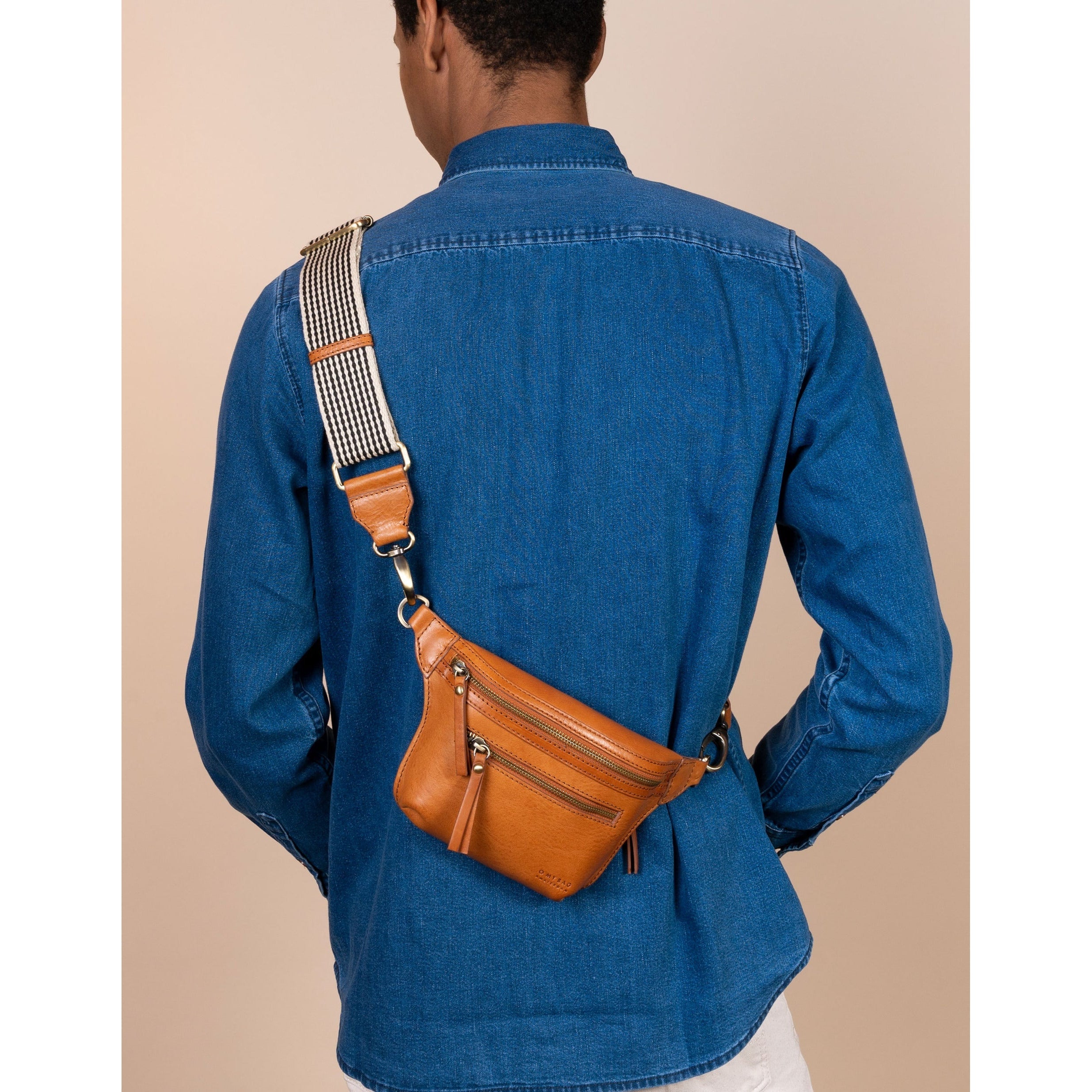 Becks bum bag - Cognac Stromboli Leather