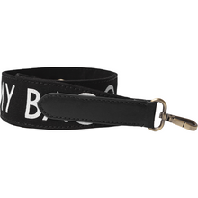 Afbeelding in Gallery-weergave laden, Canvas logo strap back - black and cognac
