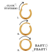 Oorbel - Single plain chain hoop
