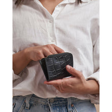 Afbeelding in Gallery-weergave laden, Coco coin purse - black croco
