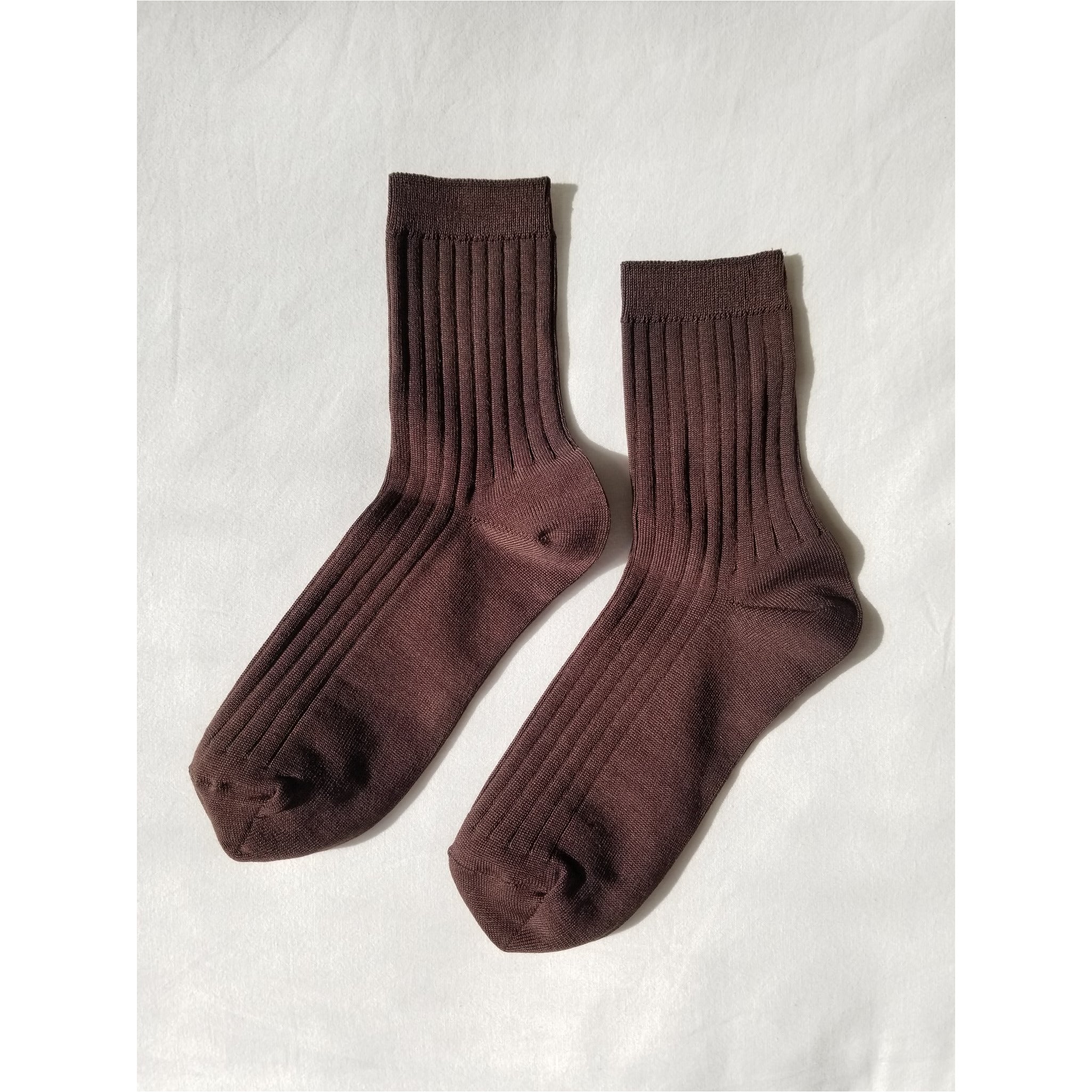 Her Socks cotton - Coffee