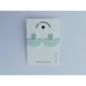 Oorbel double D - pastel mint