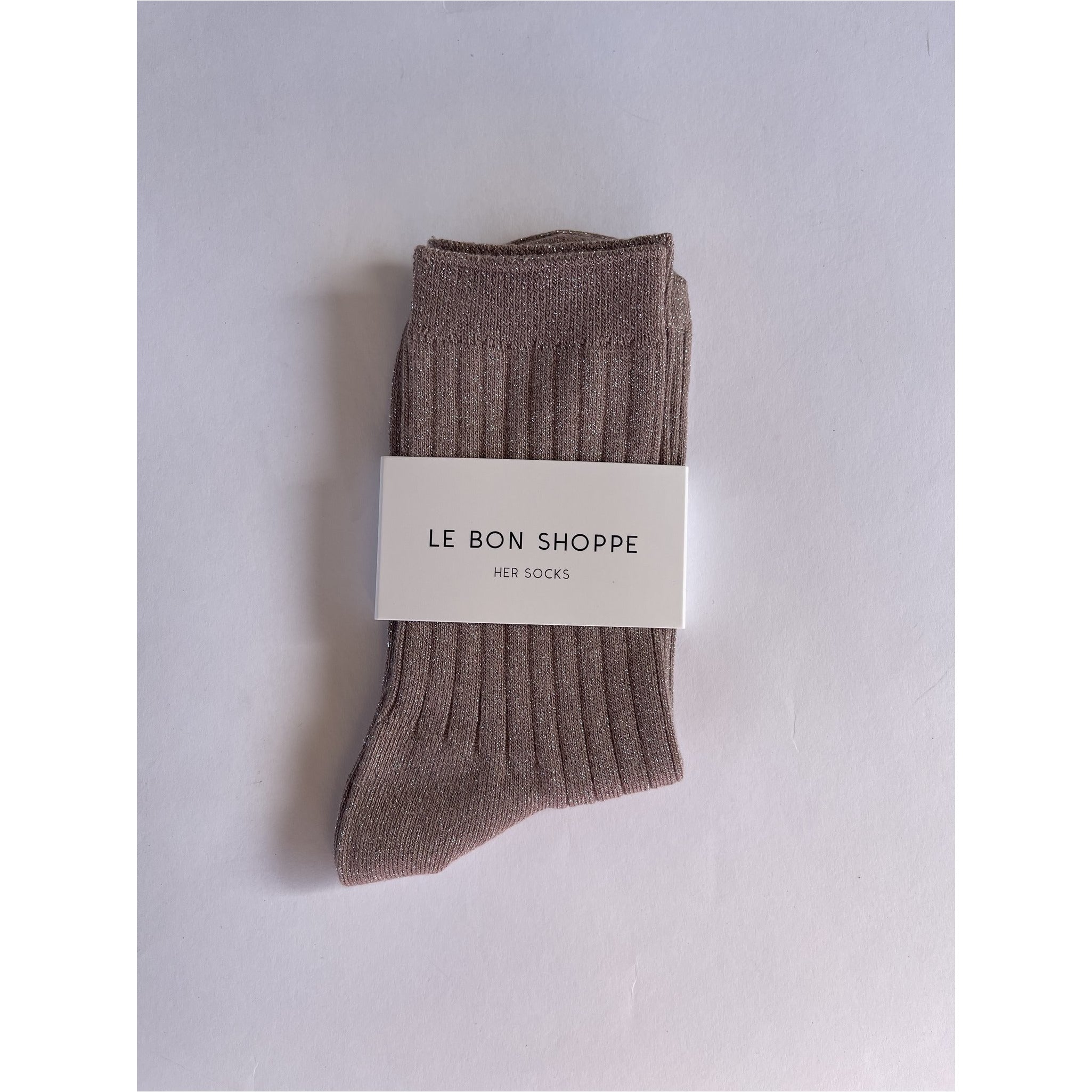 Her Socks - Jute glitter