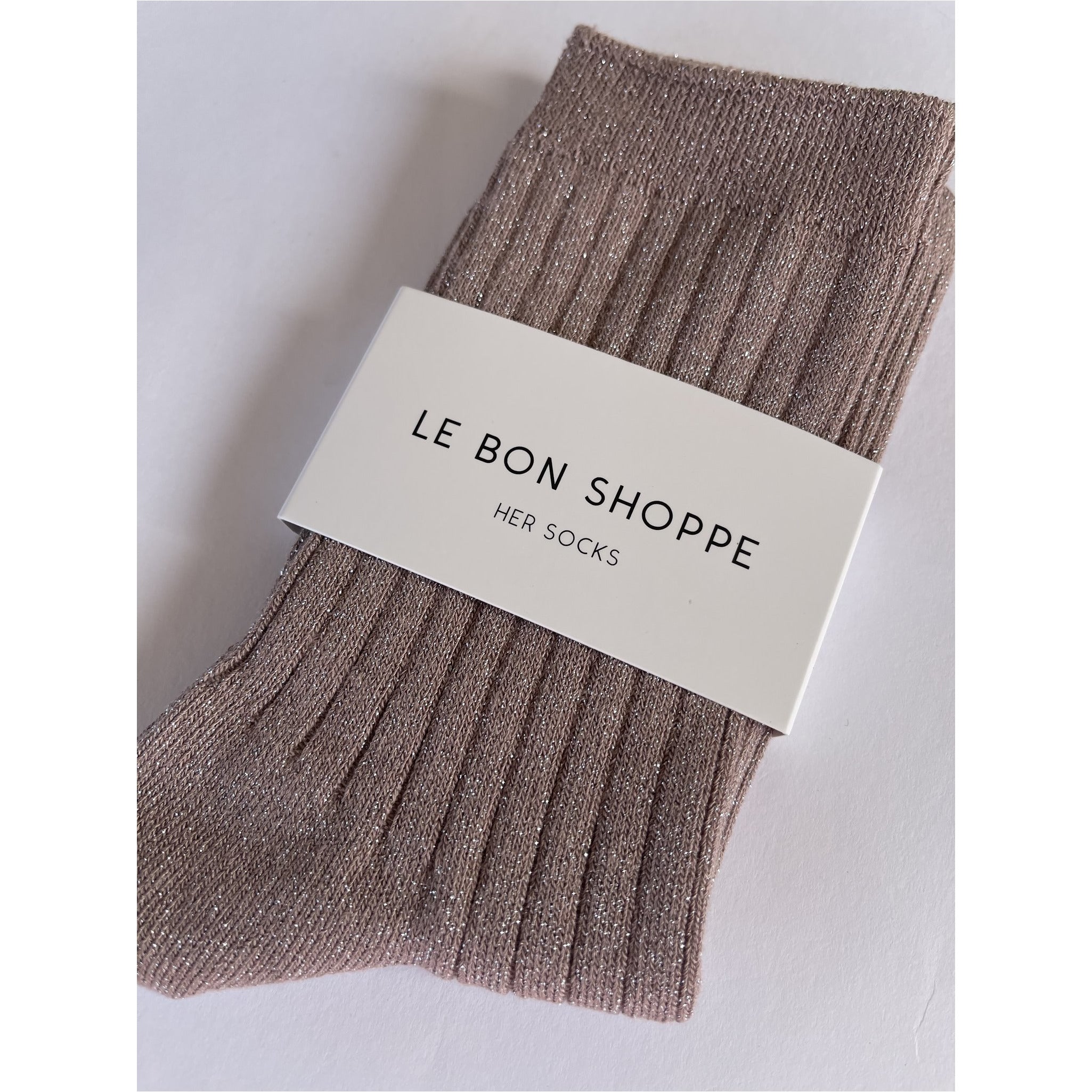 Her Socks - Jute glitter