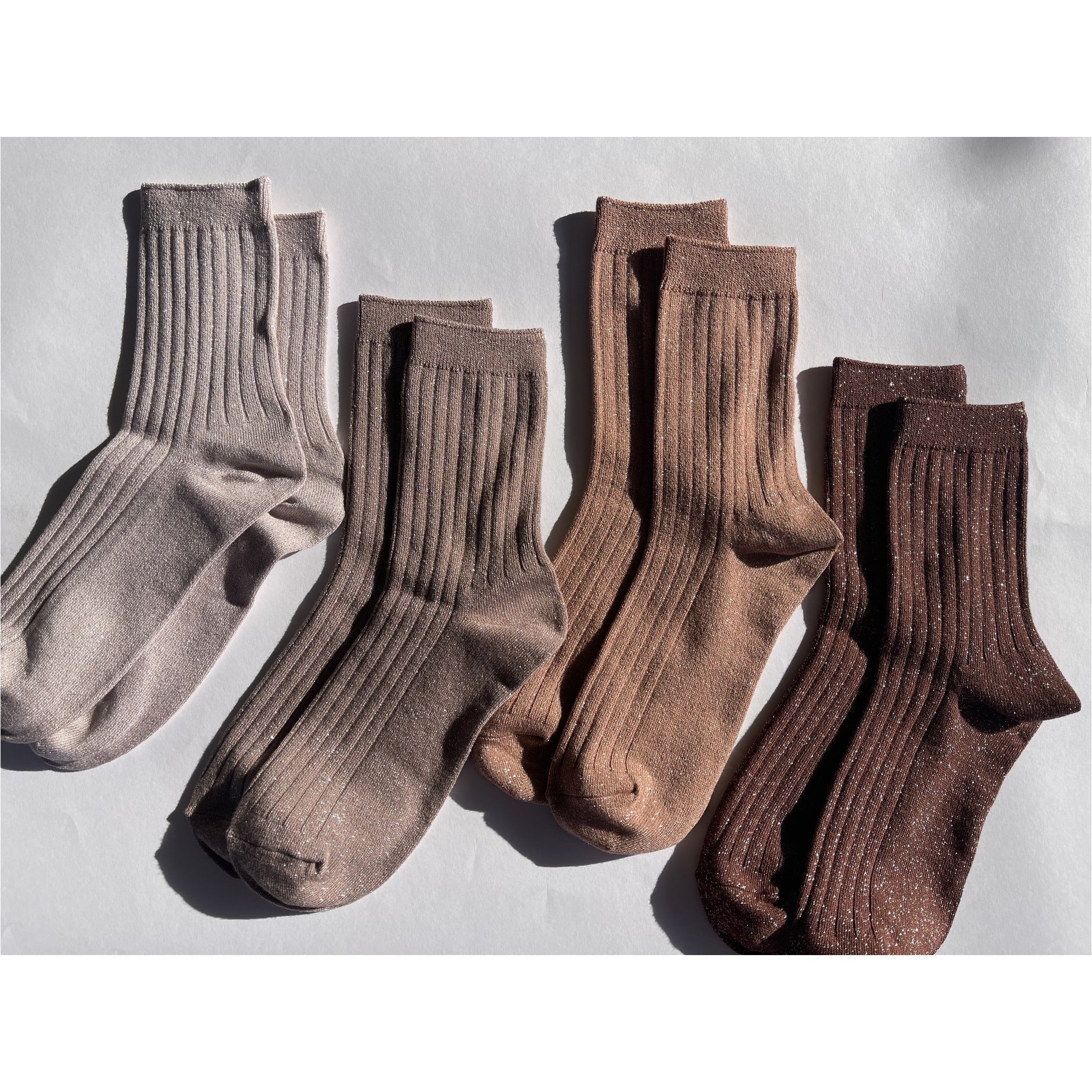 Her Socks - Jute glitter