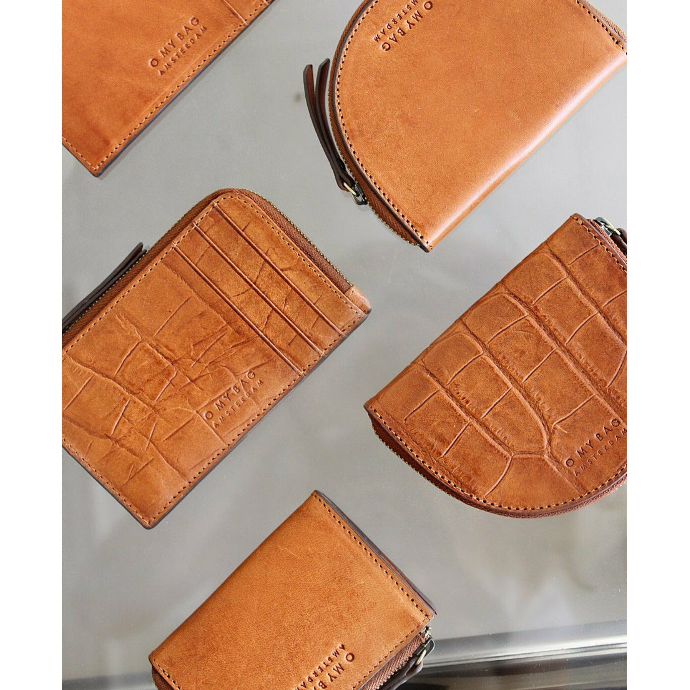 Lola coin purse - cognac croco