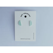 Oorbel mini C - pastel mint