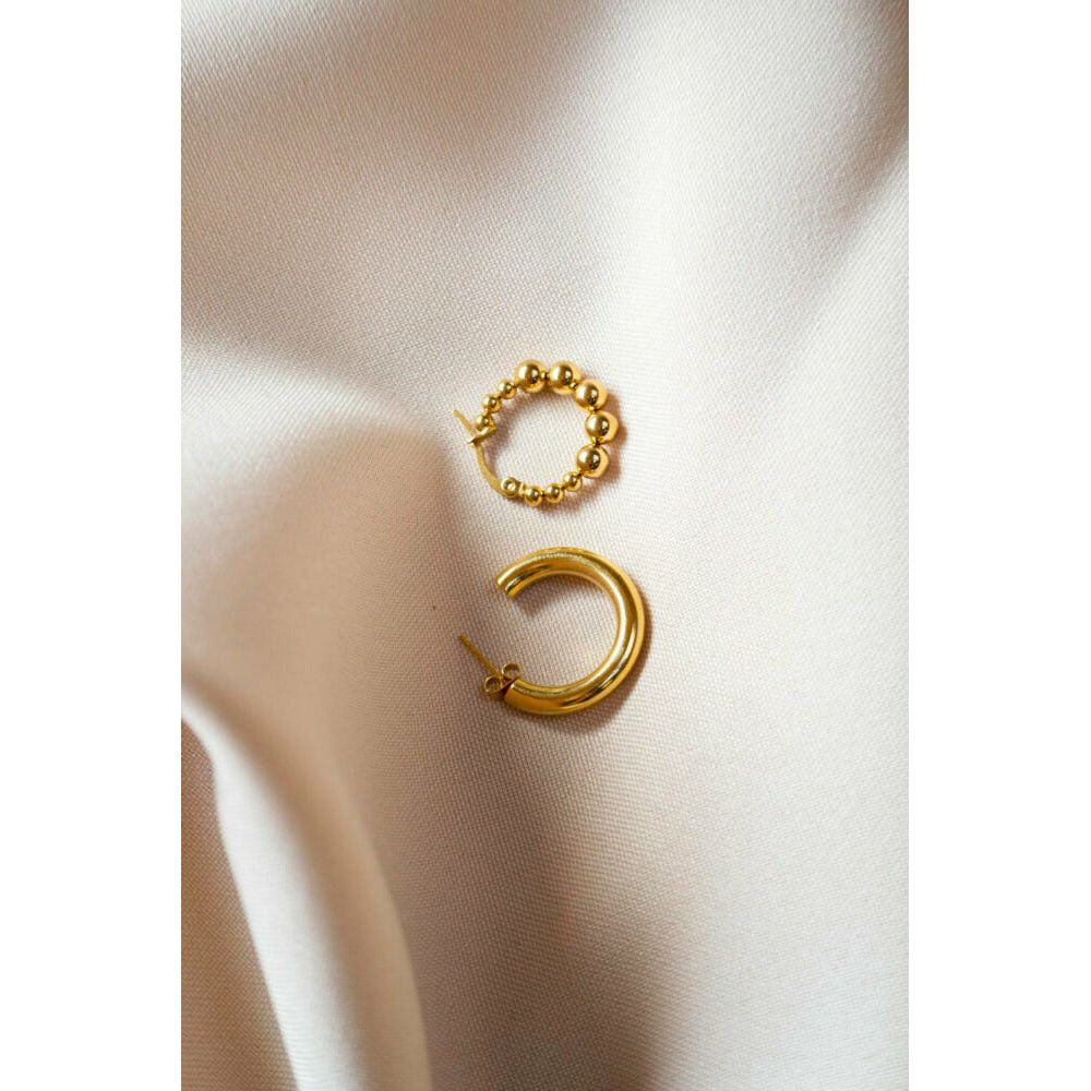 Oorbel - Single iris hoop gold