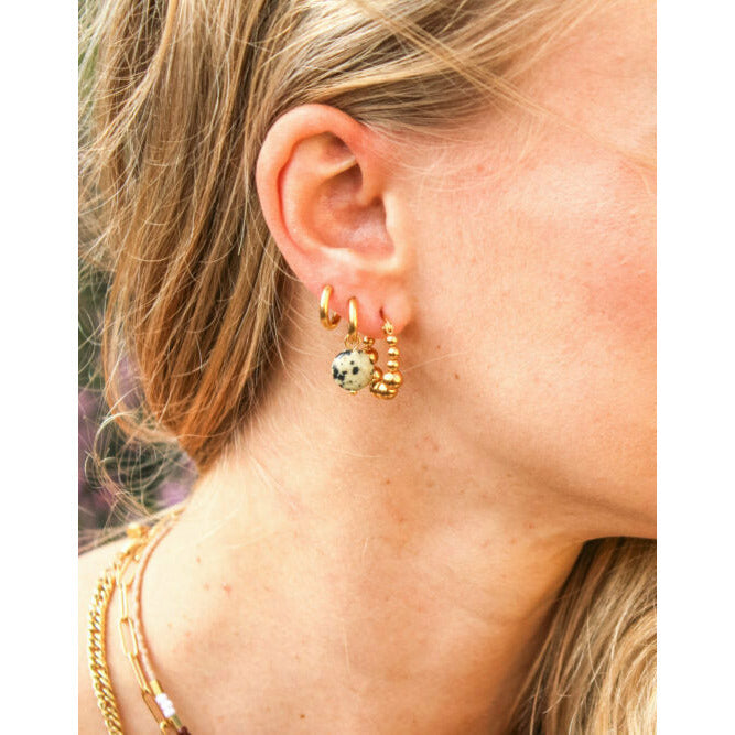 Oorbel - Single iris hoop gold