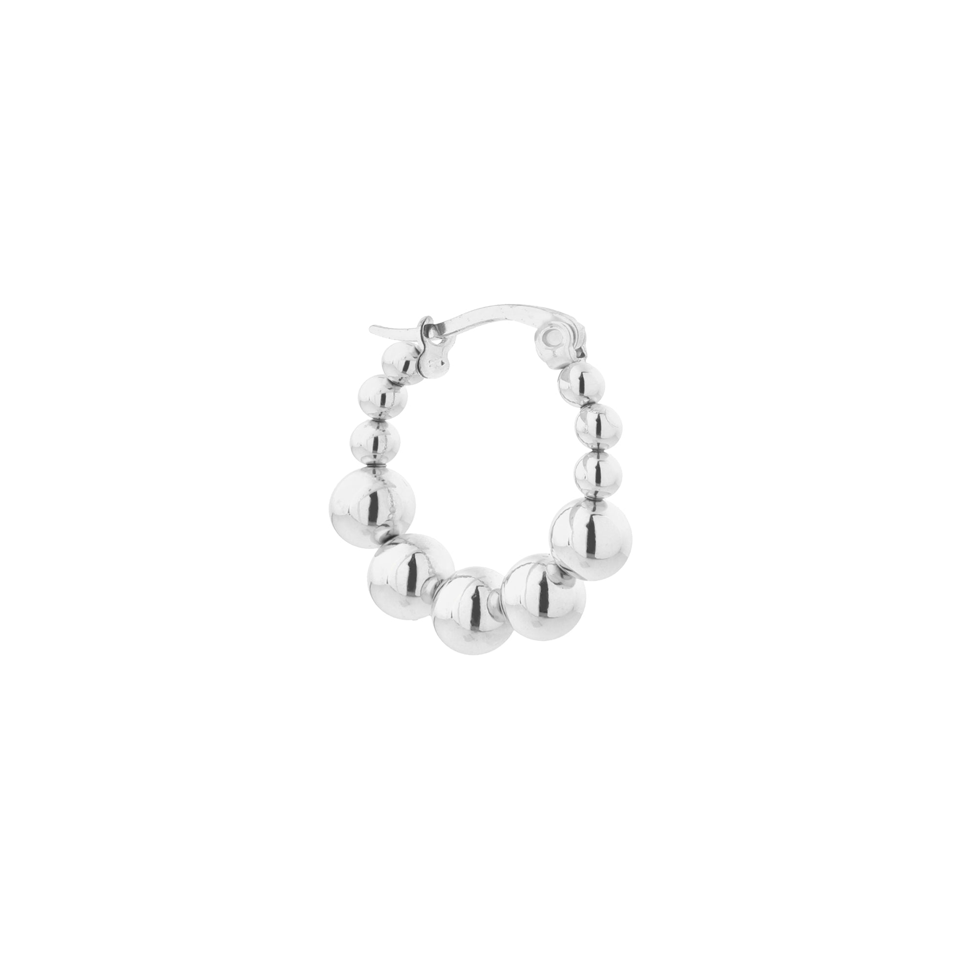 Oorbel - Single iris hoop silver