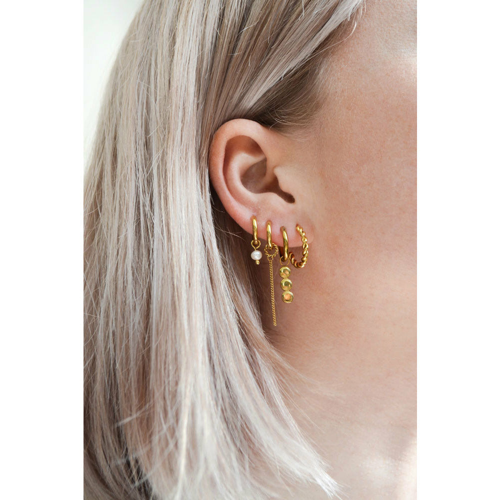 Oorbel - Single plain chain hoop
