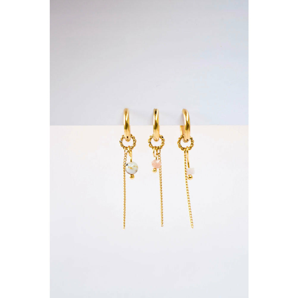 Oorbel - Single plain chain hoop