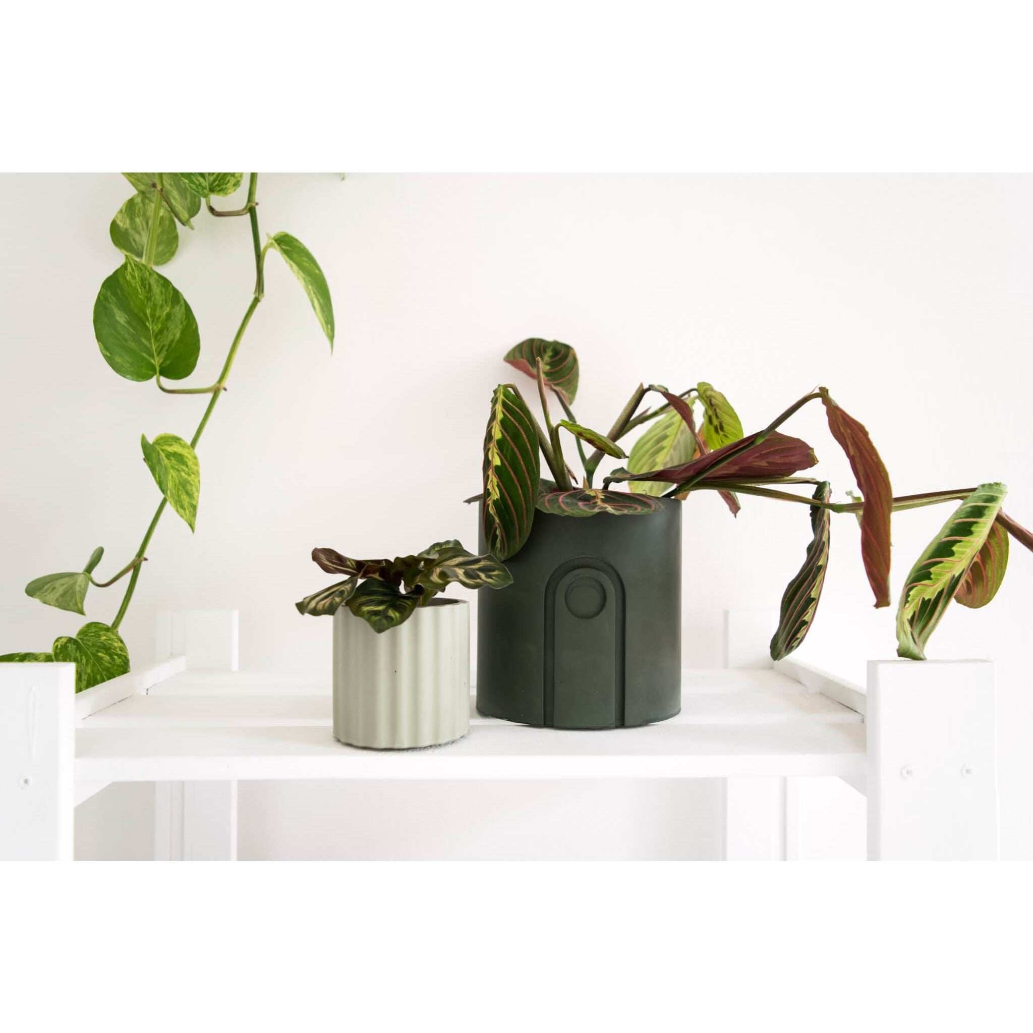 Mila planter - Olive green