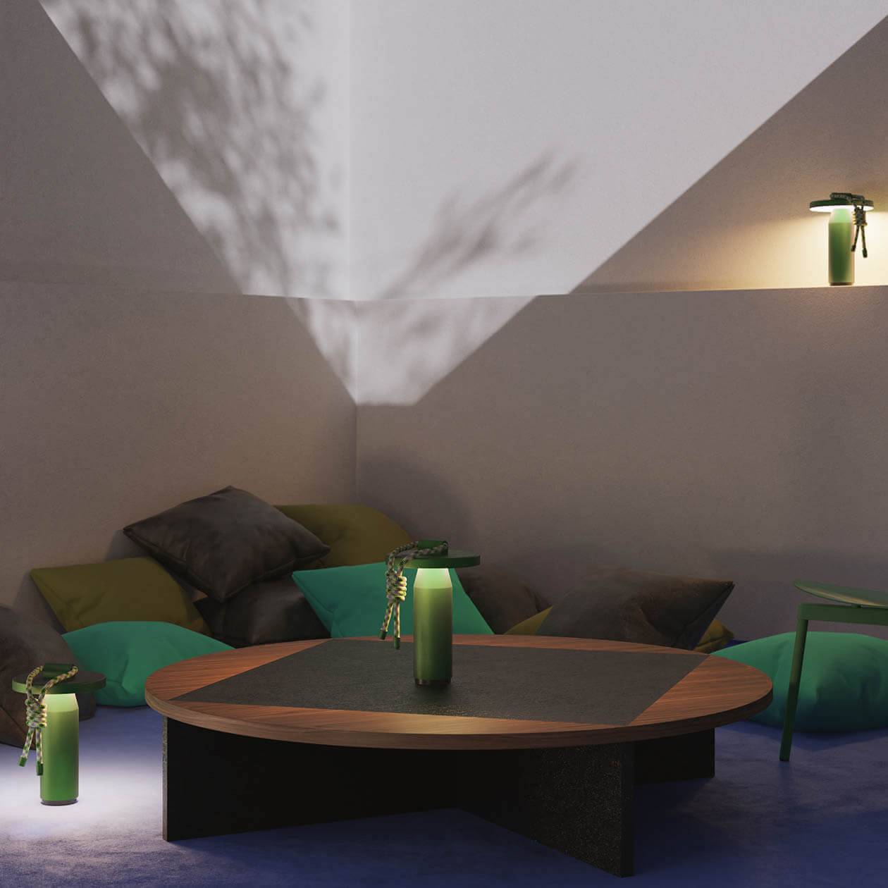 Quasar portable lamp - Olive