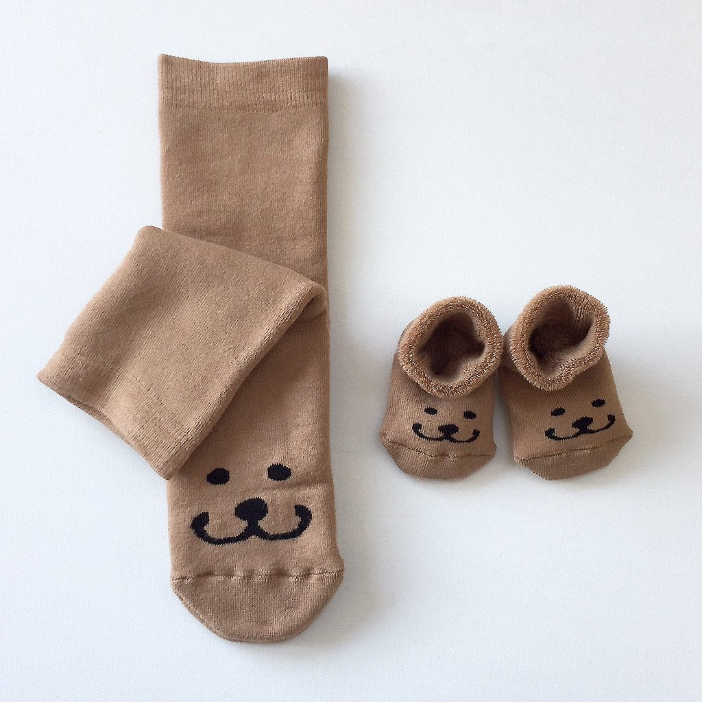 Mom and baby socks - Brom the bear