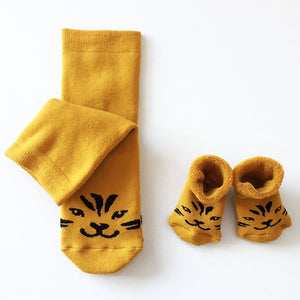 Mom and baby socks - Lucky the tiger
