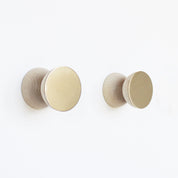 Geometric wood & brass hook