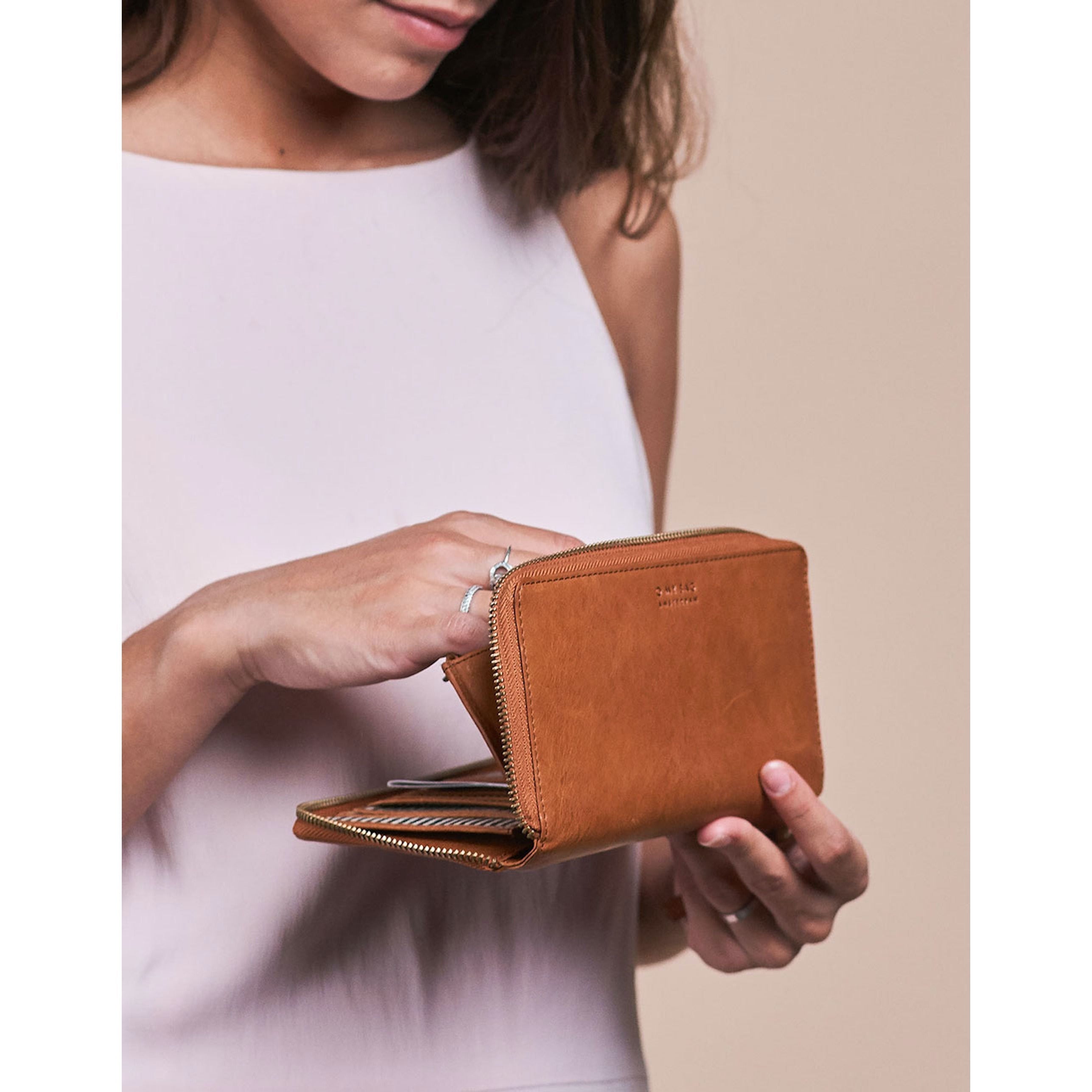 Sonny long wallet - Cognac