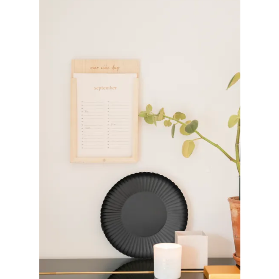 Stylingbord met ribbels - Zwart