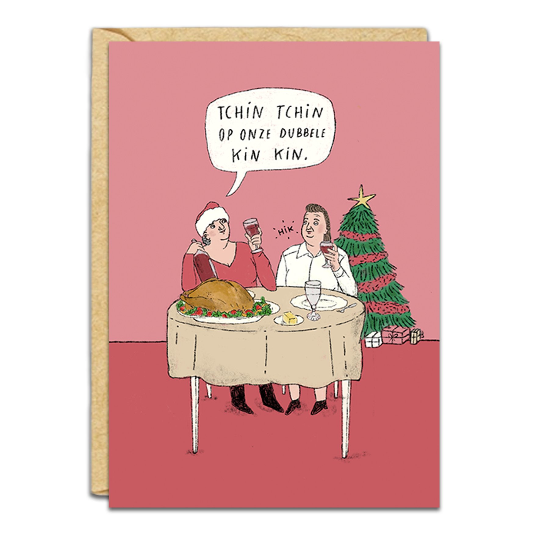 Kaart - Tchin op onze dubbele kin