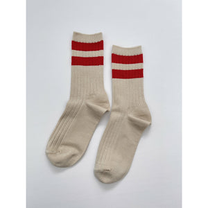 Varsity socks - red